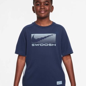 T-SHIRT DRI FIT NIKE DA BAMBINO BLU