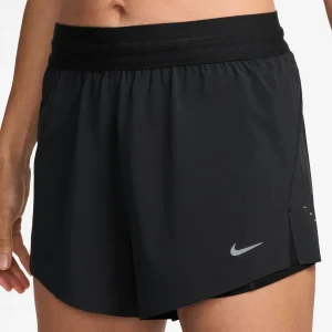 SHORT RUNNING 2 IN 1 NIKE DA DONNA NERO