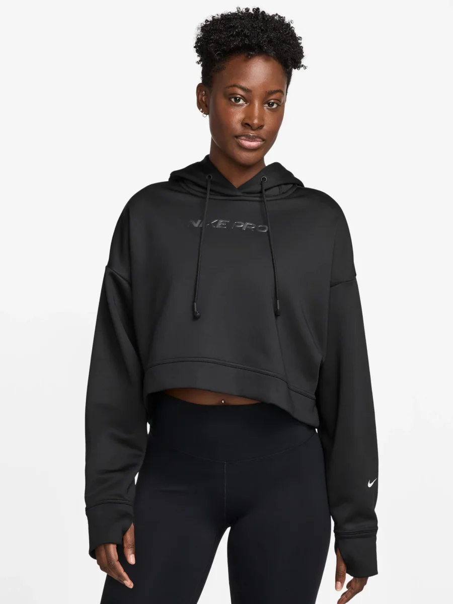 FELPA TRAINING NIKE PRO DA DONNA NERO - immagine 2