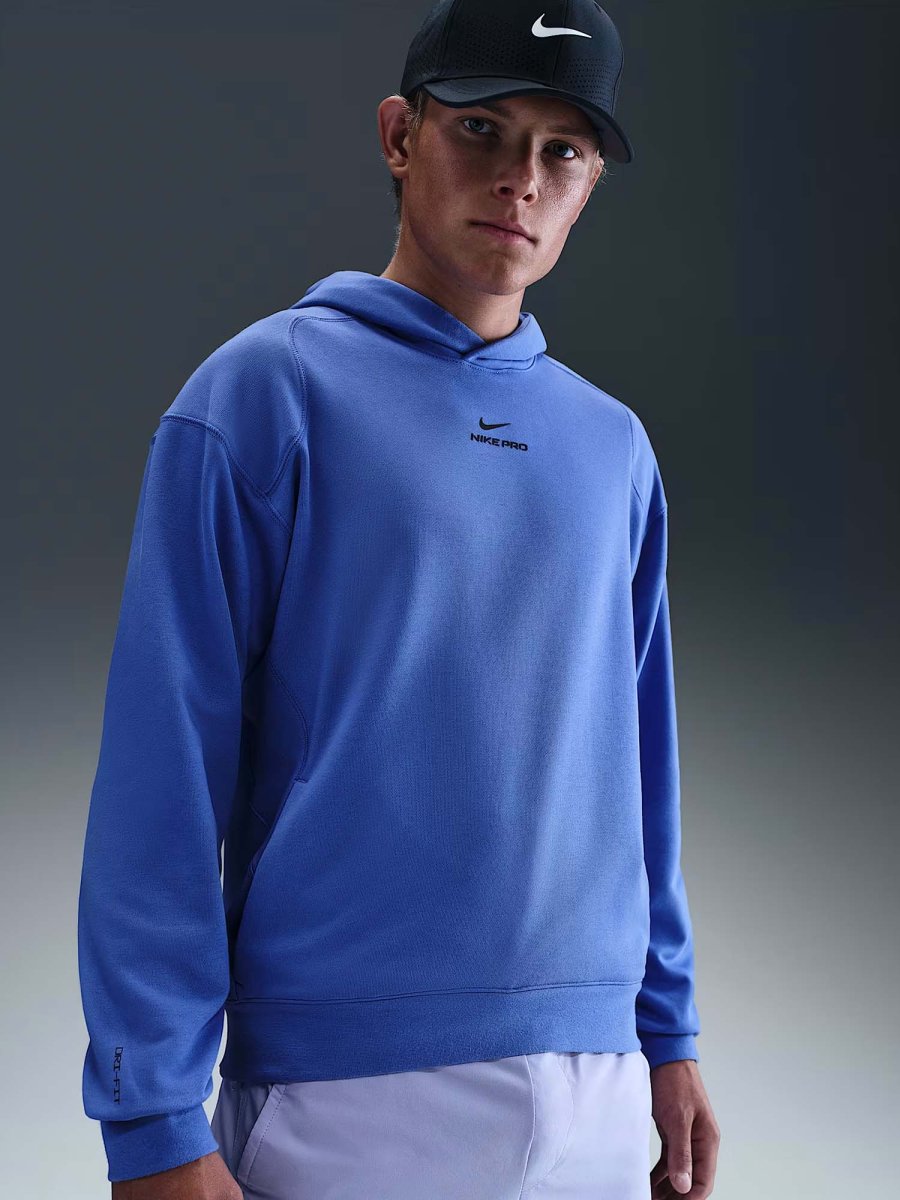 FELPA TRAINING PRO DRI-FIT NIKE DA UOMO AZZURRO