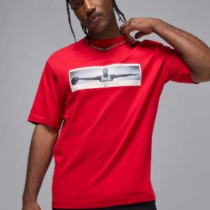 T-SHIRT CON STAMPA JORDAN DA UOMO ROSSO