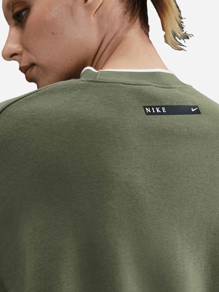 FELPA GIROCOLLO NIKE DA RAGAZZA VERDE - immagine 5