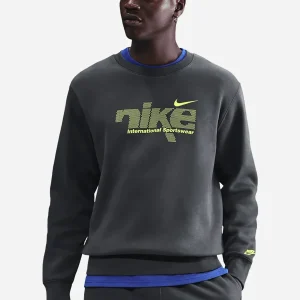 FELPA CLUB SWOOSH NIKE DA UOMO GRIGIO