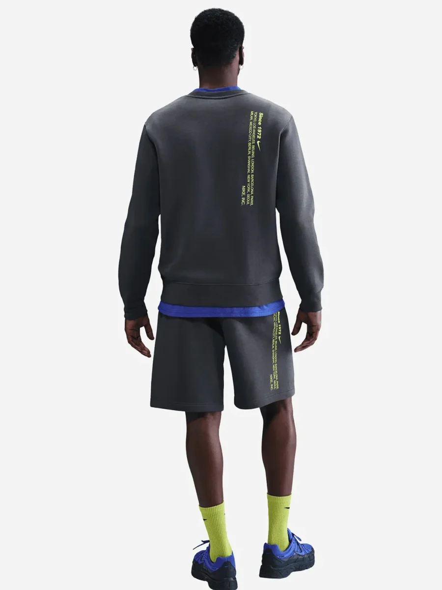 FELPA CLUB SWOOSH NIKE DA UOMO GRIGIO - immagine 4