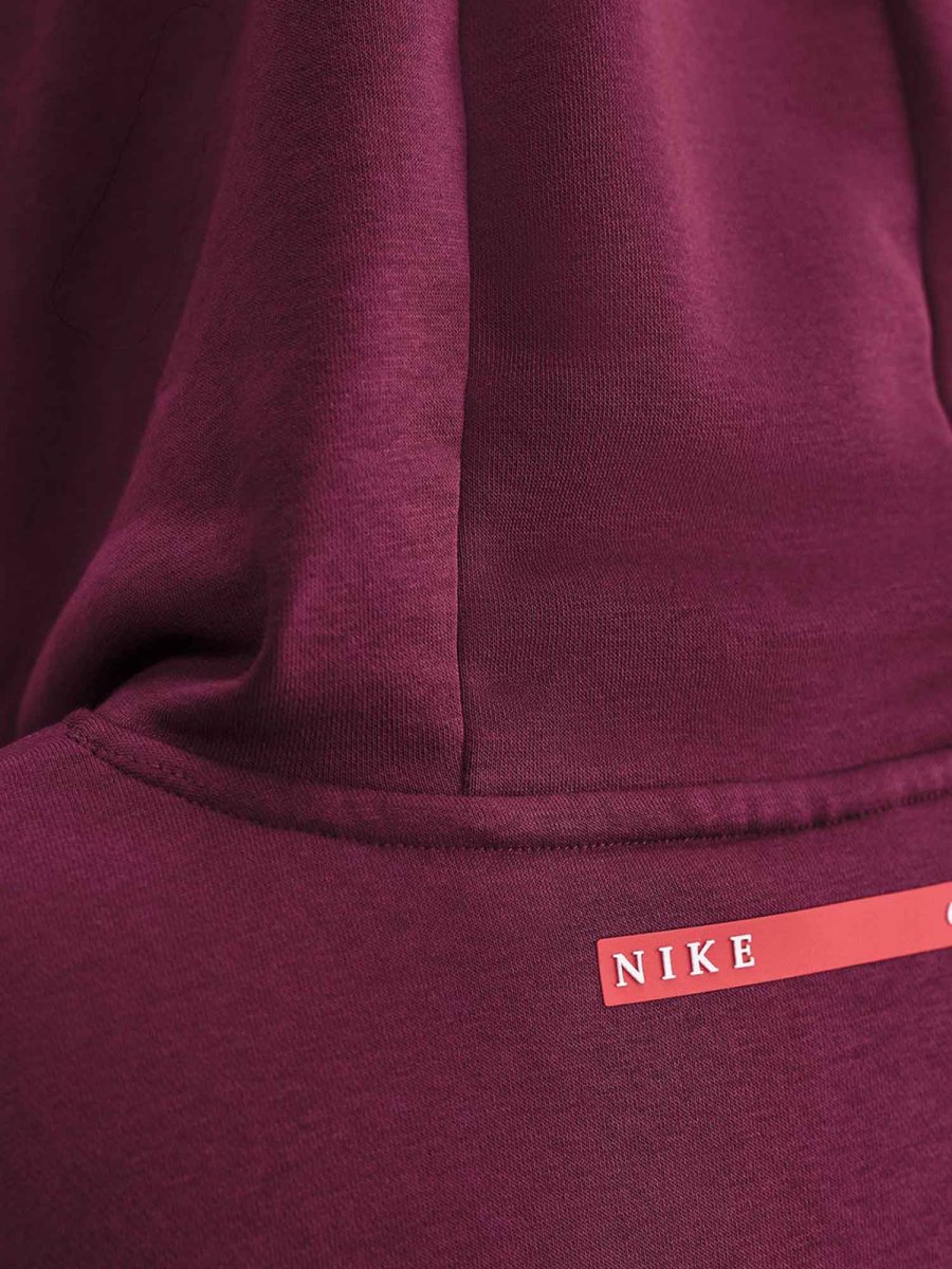 FELPA OVERSIZE CON CAPPUCCIO SPORTSWEAR NIKE DA DONNA BORDEAUX - immagine 5