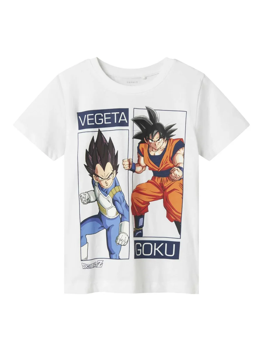 T-SHIRT GIROCOLLO DRAGON BALL NAME IT DA BAMBINO BIANCO