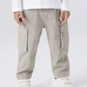 Pantaloni cargo tapered unisex adulto colore chinchilla