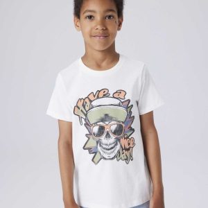 T-shirt unisex in cotone organico color cloud