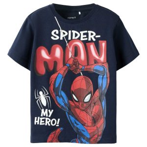 T-shirt unisex adulto Name It con stampa Spider-Man blu
