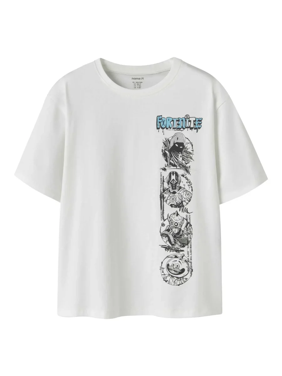 T-shirt unisex Name It Fortnite in bright white