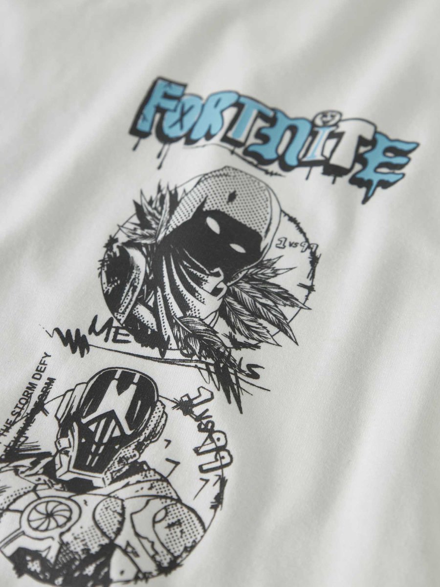 T-shirt unisex Name It Fortnite in bright white - immagine 3