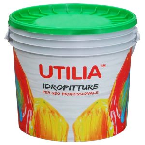 Utilia IDROPITTURA AL QUARZO LISCIO col.Bianco Lt.4