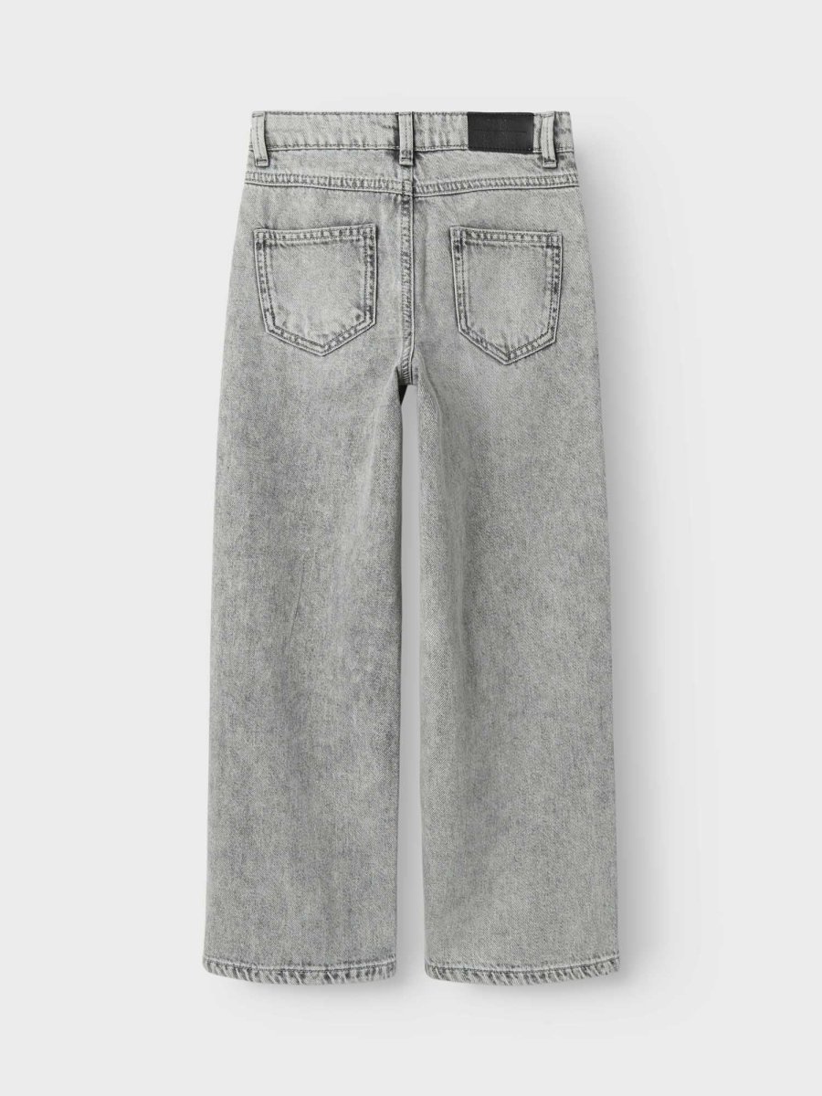 JEANS ROSE WIDE LEG NAME IT DA BAMBINA DENIM GRIGIO - immagine 3