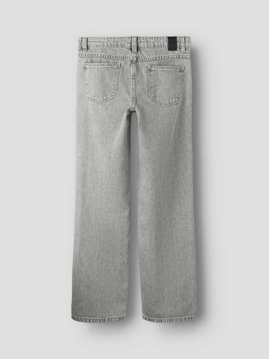 Jeans straight leg unisex adulto in grigio - immagine 4