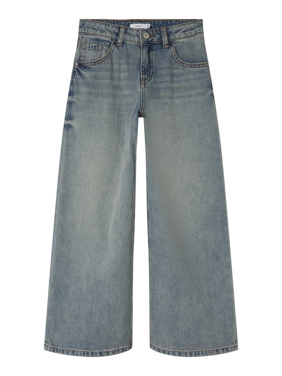 Jeans Name It Vinta a gamba extra larga unisex adulto in denim - immagine 3