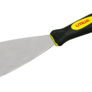 Utilia SPATOLA PER STUCCO INOX MOD. CLASSICO MANICO IN GOMMA  mm. 80