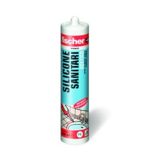 Fischer SILICONE ACETICO PER SANITARI  ml. 280 –  trasparente