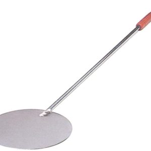 PALA TONDA PER PIZZA IN ACCIAIO INOX D.24 CON MANICO