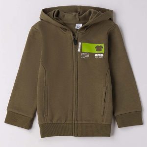 FELPA CON CAPPUCCIO BTS iDO DA BAMBINO VERDE