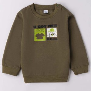 FELPA GIROCOLLO BTS iDO DA BAMBINO VERDE