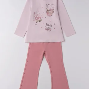 COMPLETO MAGLIA+LEGGINGS IDO DA BAMBINA ROSA