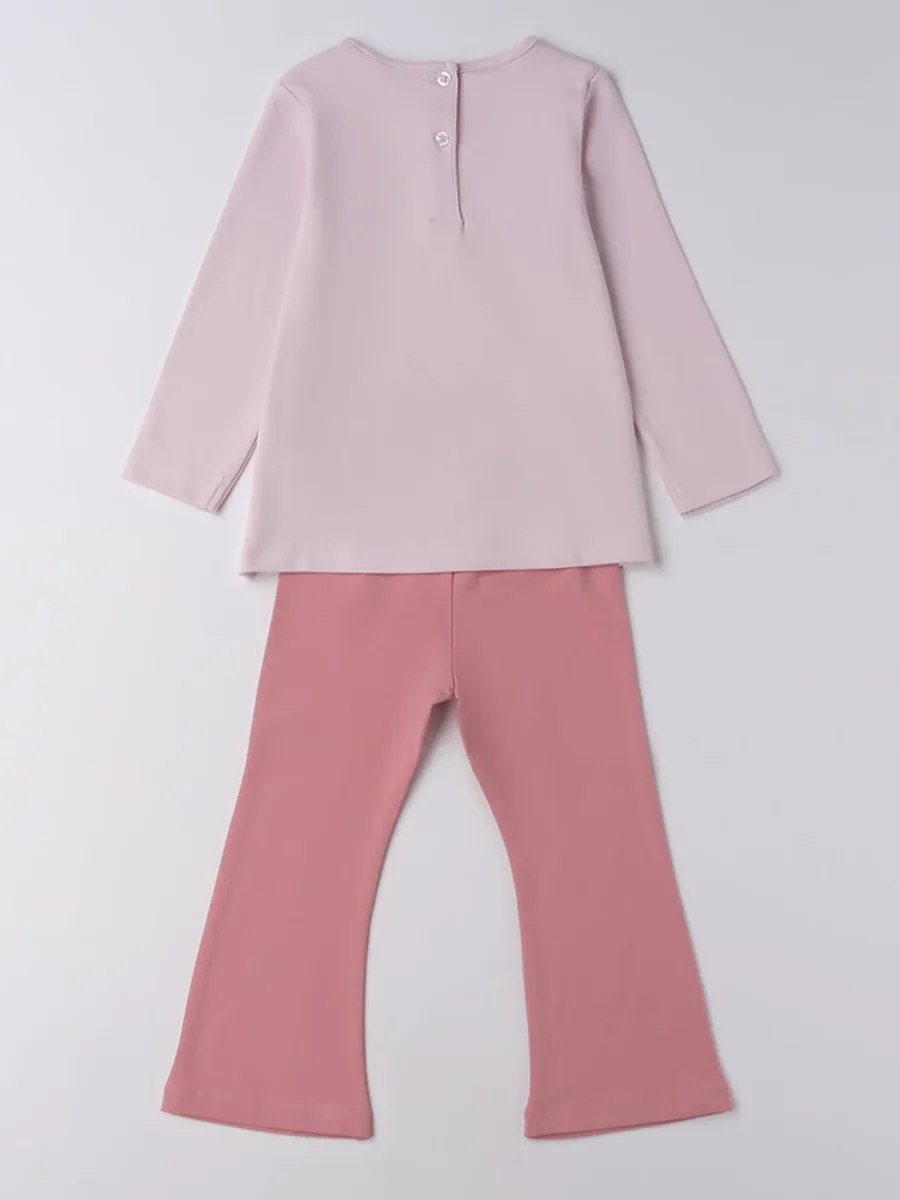 COMPLETO MAGLIA+LEGGINGS IDO DA BAMBINA ROSA - immagine 4