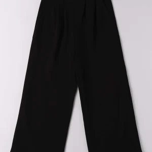PANTALONE WIDE LEG iDO DA BAMBINA NERO