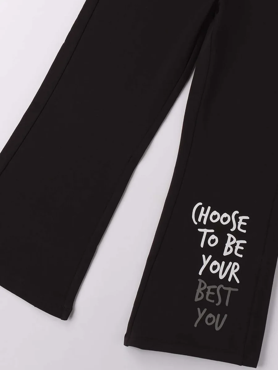 PANTALONE TUTA BTS iDO DA RAGAZZA NERO - immagine 3