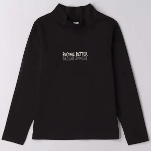 MAGLIA LUPETTO BTS iDO DA BAMBINA NERO
