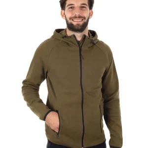FELPA CON CAPPUCCIO TODDY ENERGETICS UOMO VERDE