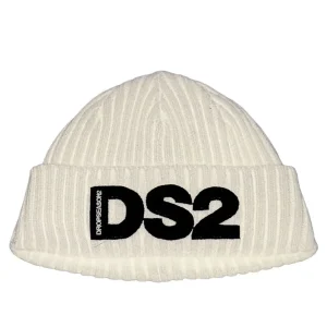 CAPPELLO BEANIE A COSTE DROP SEASON 2 UNISEX ADULTO BIANCO