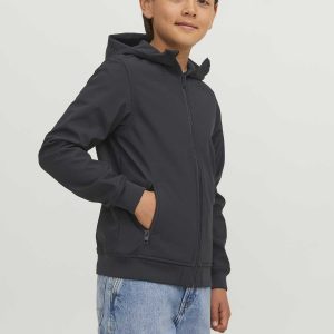GIACCA TECNICA CON CAPPUCCIO JACK&JONES DA BAMBINO NERO