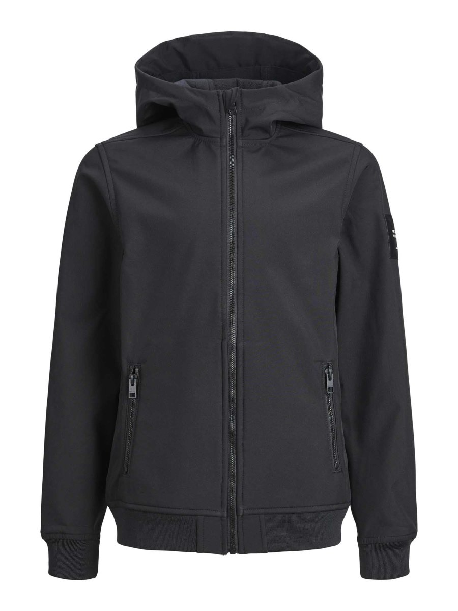GIACCA TECNICA CON CAPPUCCIO JACK&JONES DA BAMBINO NERO - immagine 3