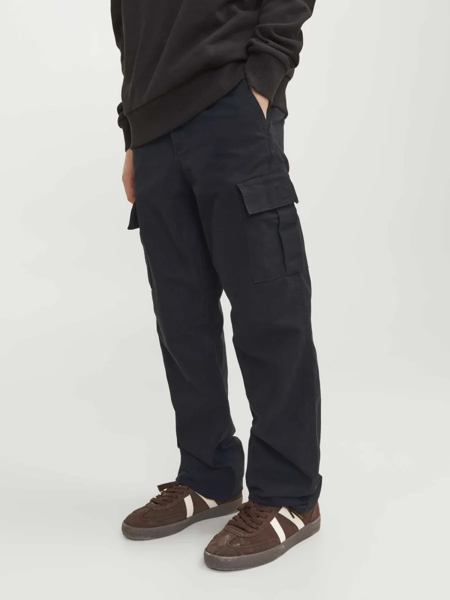 PANTALONE CARGO JACK&JONES DA BAMBINO NERO