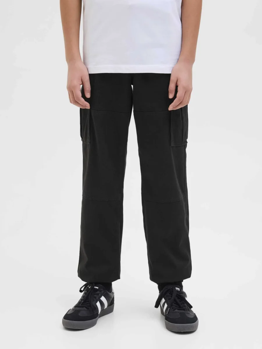 PANTALONE KANE CARGO JACK&JONES DA BAMBINO NERO - immagine 2
