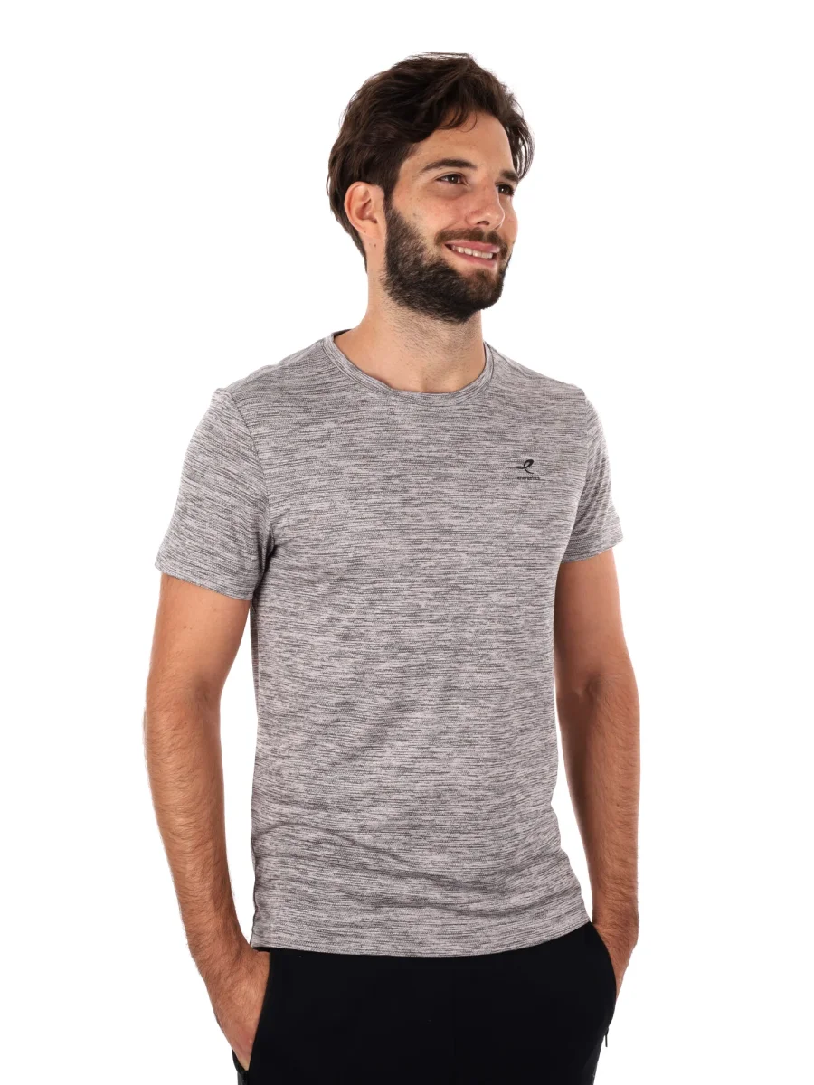 T-SHIRT TRAINING TELLY ENERGETICS DA UOMO GRIGIO - immagine 9
