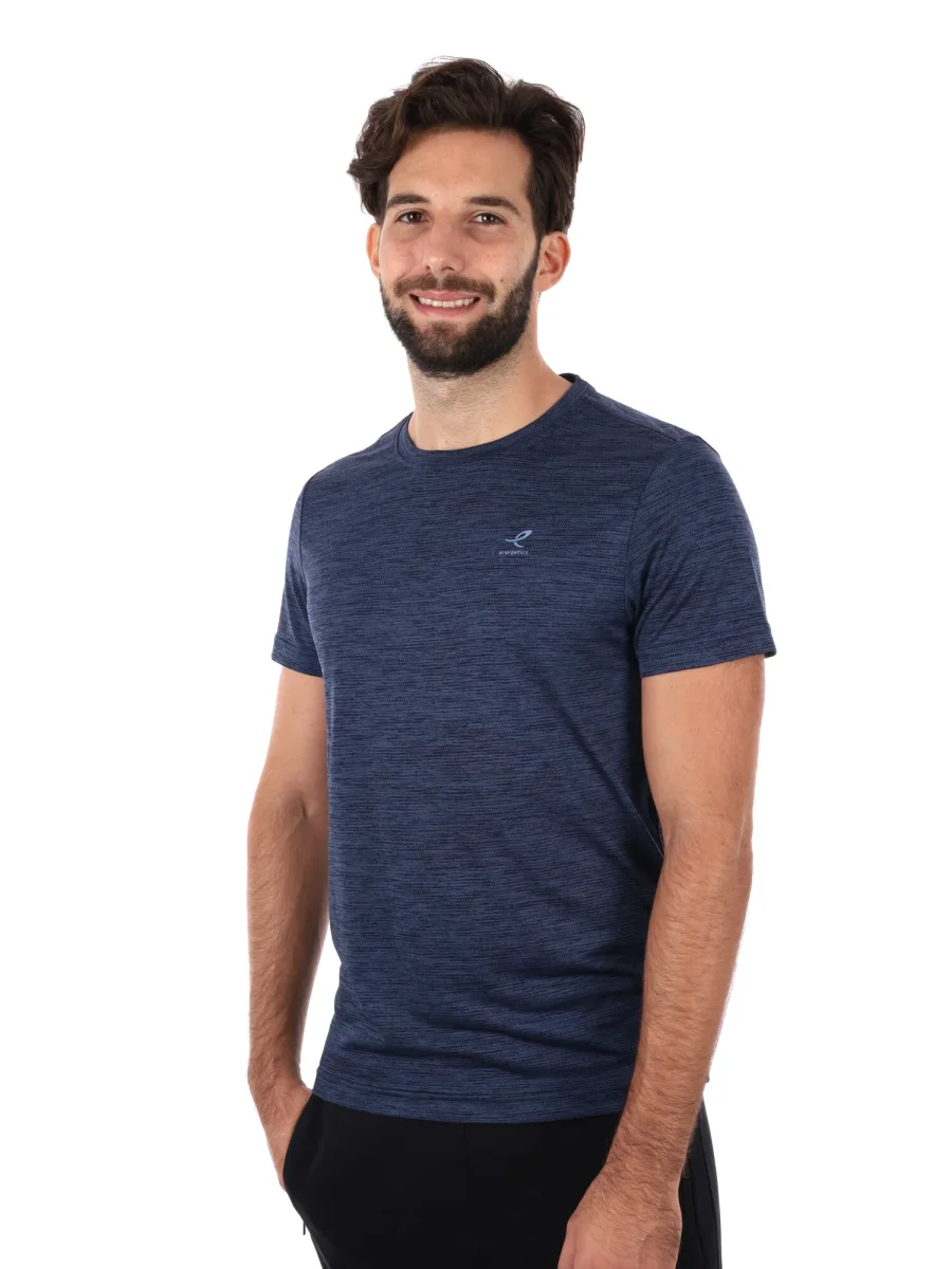 T-SHIRT TRAINING TELLY ENERGETICS DA UOMO BLU - immagine 3