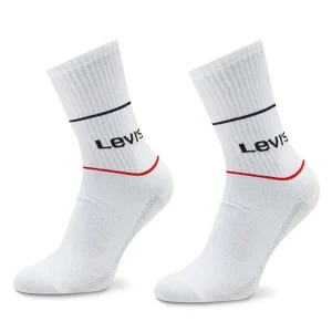 CALZE SET 2 PAIA LEVI'S UNISEX BIANCO