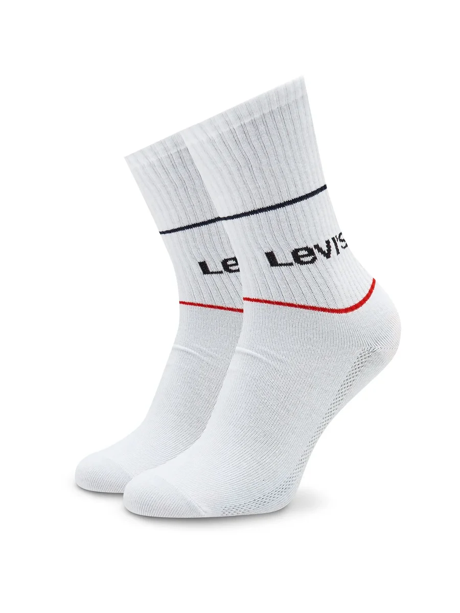 CALZE SET 2 PAIA LEVI'S UNISEX BIANCO - immagine 3