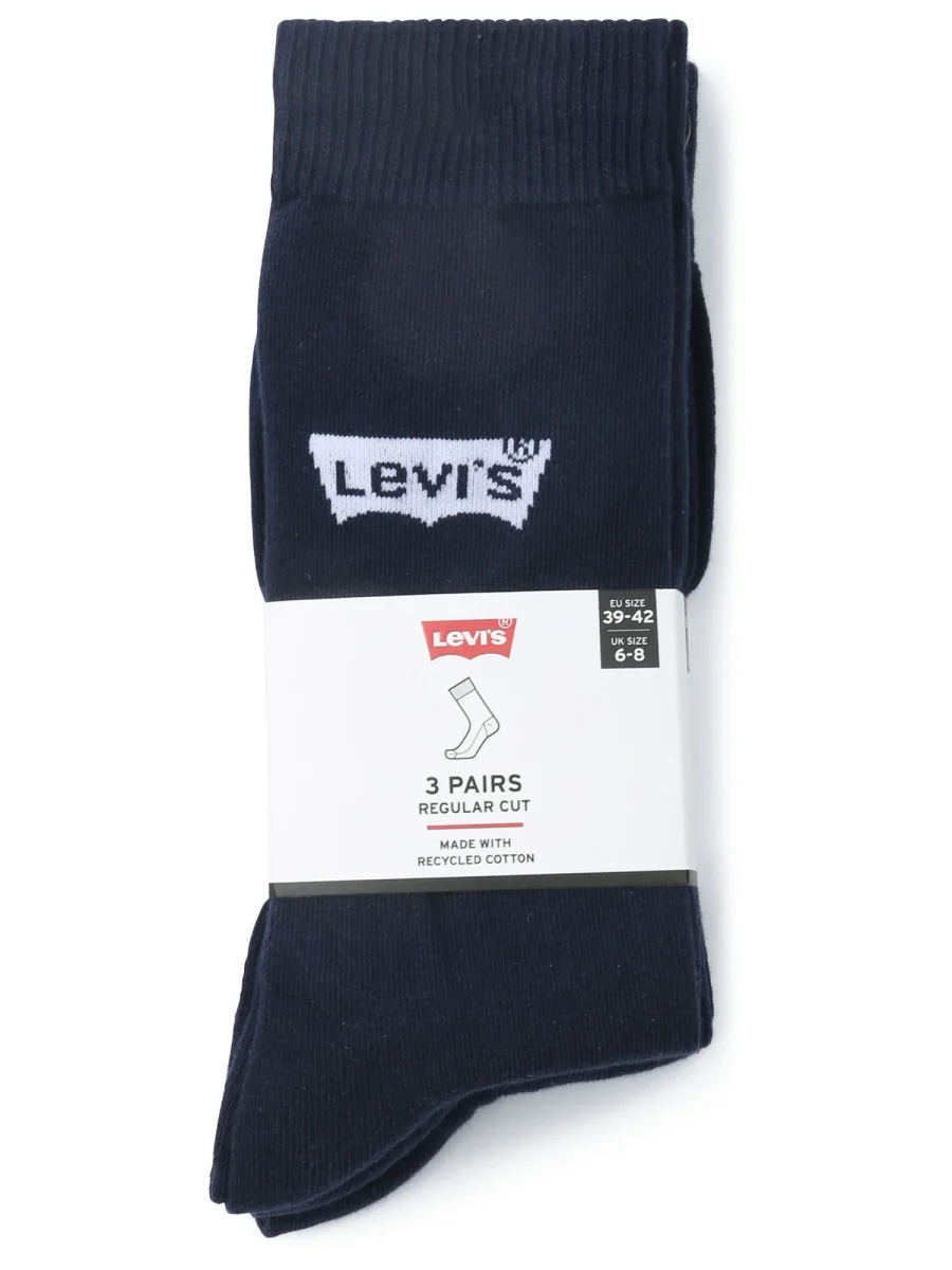 CALZE 3 PAIA REGULAR CUT LEVI'S DA UOMO BLU - immagine 3