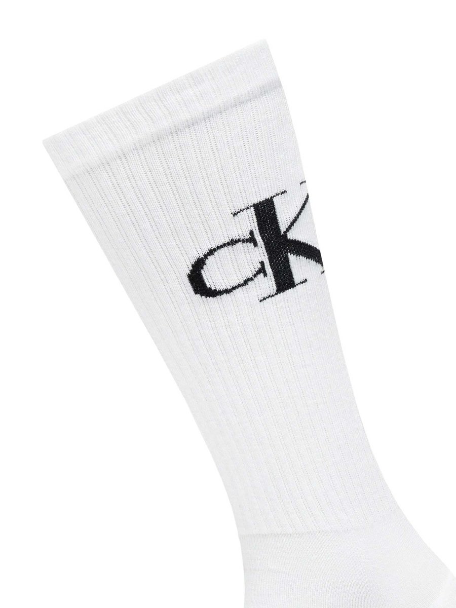 CALZE SET 2 PAIA BIANCHE CALVIN JEANS DA UOMO - immagine 3