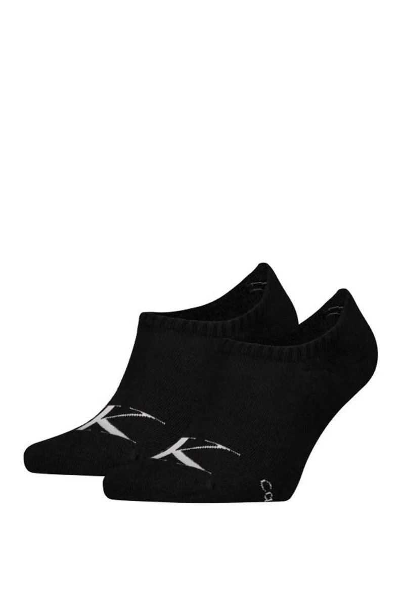 CALZE SET 2 PAIA NERE CALVIN KLEIN JEANS CORTE DA UOMO - immagine 2