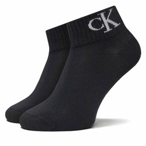 CALZE SET 2 PAIA NERE CALVIN KLEIN JEANS QUARTER DA DONNA