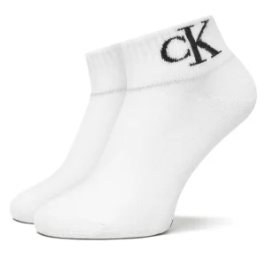 CALZE SET 2 PAIA BIANCHE CALVIN KLEIN JEANS QUARTER DA DONNA