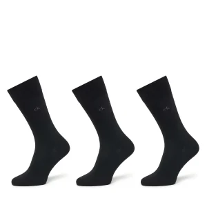 CALZE SET 3 PAIA NERE CALVIN KLEIN ALTE DA UOMO