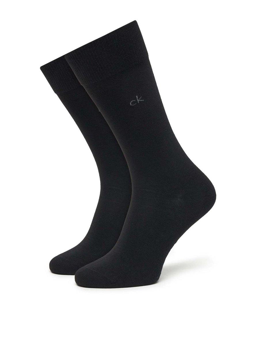 CALZE SET 3 PAIA NERE CALVIN KLEIN ALTE DA UOMO - immagine 3
