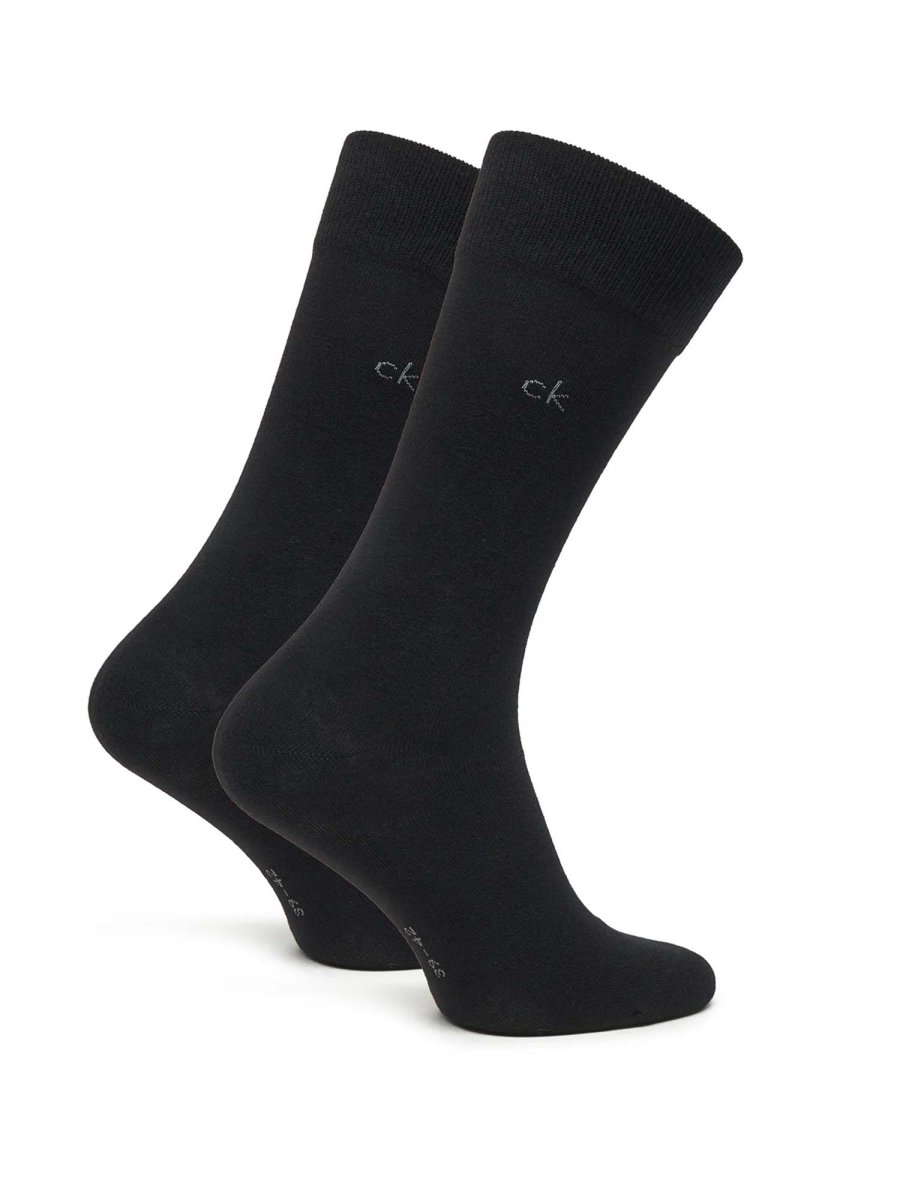 CALZE SET 3 PAIA NERE CALVIN KLEIN ALTE DA UOMO - immagine 4