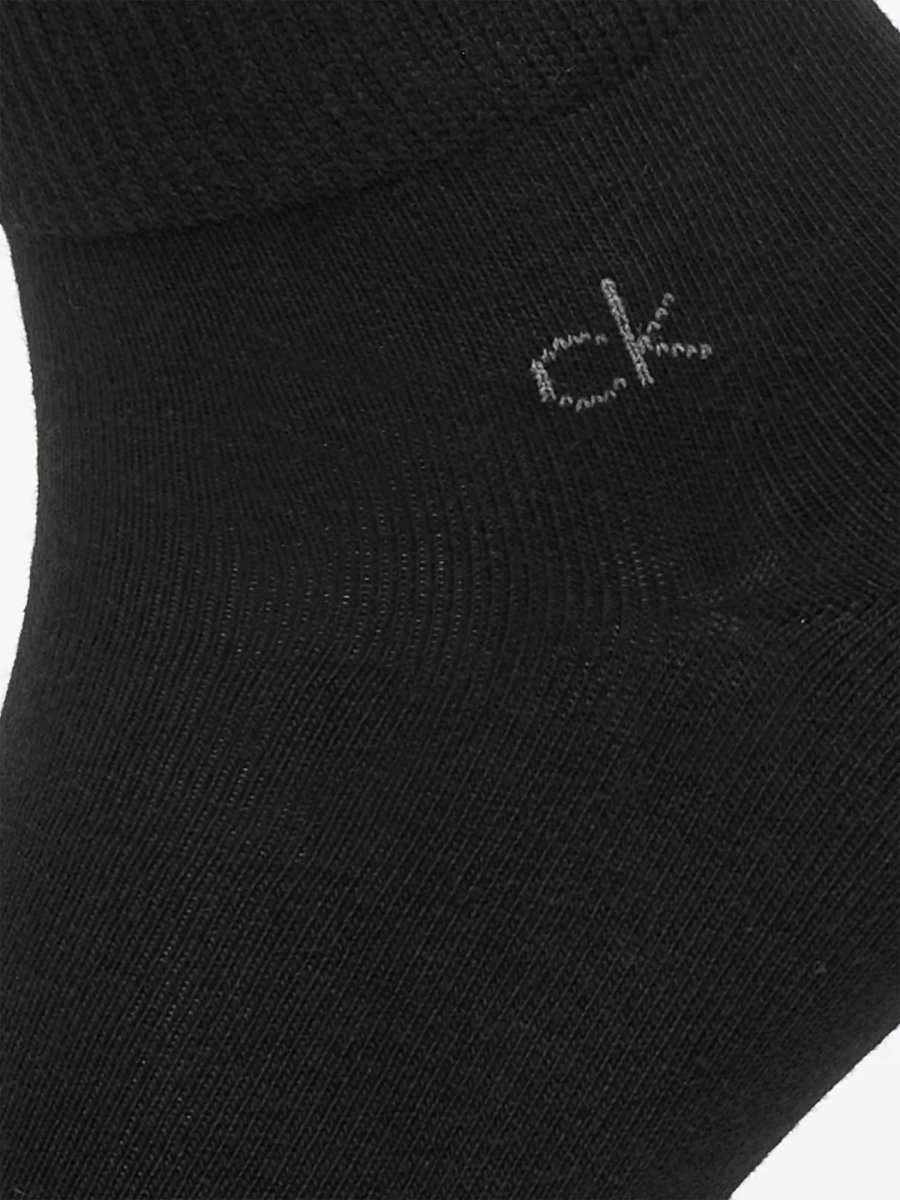CALZE SET 3 PAIA NERE CALVIN KLEN JEANS QUARTER DA UOMO - immagine 5