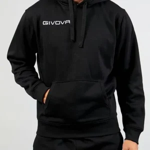 FELPA CON CAPPUCCIO GIVOVA UNISEX NERO