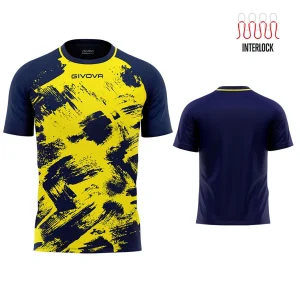 T-SHIRT ART INTERLOCK GIVOVA GIALLO BLU